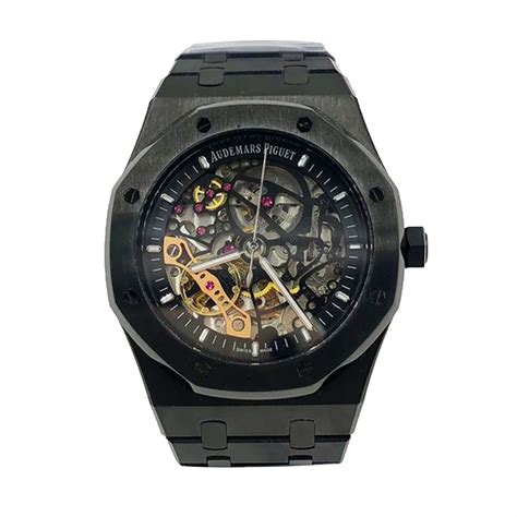 black audemar piguet|audemars piguet black skeleton.